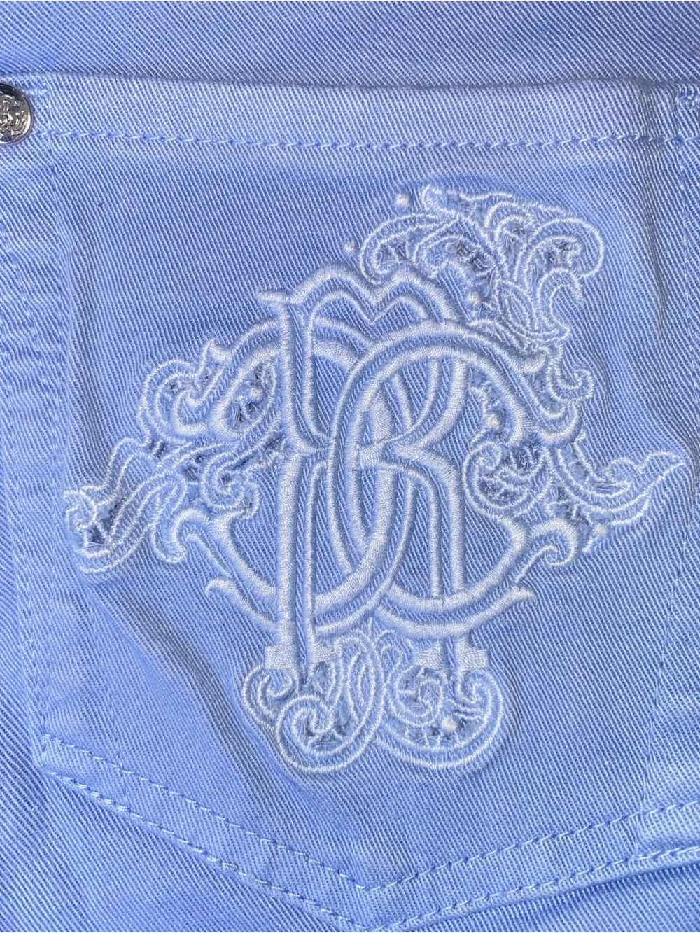 Roberto Cavalli Periwinkle Blue‎ Skinny Jeans - Size US 2 EU 38